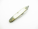 Vintage INOX Small 2.75" Stainless Steel Bovine Horn Folding Pocket Pen Knife