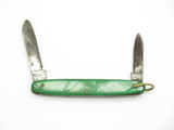 Vintage E. Okuda Co. Japan 3.18" Small Green Folding Pocket Knife