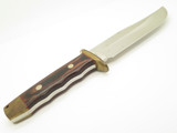 Vintage Rigid RG46 Tak Fukuta Seki Japan Wood Fixed Bowie Hunting Knife (Blem)
