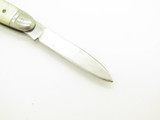 Vintage 1970s Seki Japan White Handle Stainless Steel Folding Pocket Knife