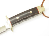 Vintage AG Russell Tak Fukuta Seki Japan Wood Fixed Bowie Hunting Knife (Lot 14)