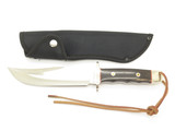 Vintage AG Russell 2002 Tak Fukuta Seki Japan Wood Fixed Bowie Hunting Knife