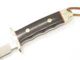 Vintage AG Russell 2002 Tak Fukuta Seki Japan Wood Fixed Bowie Hunting Knife