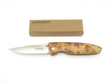 Mcusta Seki Japan MC-0016 Basic Burlwood & VG-10 Linerlock Folding Pocket Knife
