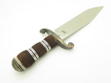 Franklin Mint USA Leather Stainless Steel Fixed Blade Bowie Knife