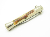 Vintage Inox Italy Roma Picklock Auto 3.93" Folding Switchblade Automatic Knife