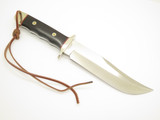 Vintage AG Russell Tak Fukuta Seki Japan Wood Fixed Bowie Hunting Knife (Lot 13)