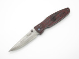 Mcusta Seki Japan MC-183D Leyasu Red Shogun VG-10 Damascus Folding Hunter Knife