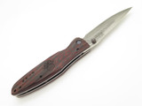 Mcusta Seki Japan MC-183D Leyasu Red Shogun VG-10 Damascus Folding Hunter Knife