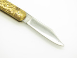 Vintage 1930s-50s Edgemaster USA 4.12" Brass Automatic Switchblade Folding Knife