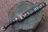 Masano Toyokuni Japan TKA-015 Mai 11.81" Damascus Fixed Blade Short Sword Knife