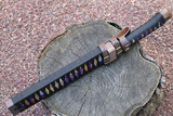 Masano Toyokuni Japan TKA-015 Mai 11.81" Damascus Fixed Blade Short Sword Knife