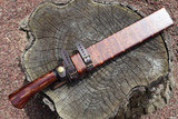 Masano Toyokuni Japan TKA-016 Sakura 8.26" Damascus Fixed Hunting Camp Knife