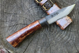 Masano Toyokuni Japan TKA-017 Sakura 3.34" Damascus Fixed Blade Hunting Knife