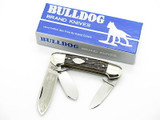 Vtg 1986 Bulldog Brand Solingen Tobacco Canoe Folding Pocket Knife Bone