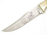 Vintage 80s Rigid RG-27 Fukuta Seki Japan Fixed Blade Buck Hunting Skinner Knife