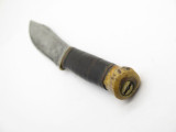 Vtg Pat Pend Marbles Gladstone MI Woodcraft Fixed Blade Hunting Knife Stag