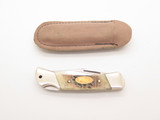 Vintage 1980s Frost Cutlery Japan 3" Lockback Jigged Bone Pocket Knife