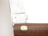 Vtg Kissing Crane Klaas Germany Brown Mule Wood Handle Folding Pocket Knife