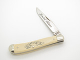 Vtg 90s Limited Schrade USA SC503 Scrimshaw Fish Folding Linerlock Pocket Knife