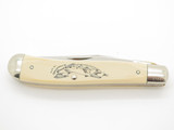 Vtg 90s Limited Schrade USA SC503 Scrimshaw Fish Folding Linerlock Pocket Knife