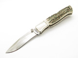 Vintage Blackjack Knives Mamba Seizo Imai Seki Japan Stag Folding Pocket Knife