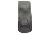 Vintage Buck 110 Folding Hunter Knife Black Leather Sheath Pouch