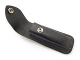 Vintage Buck 110 Folding Hunter Knife Black Leather Sheath Pouch