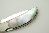Vintage Al Mar Hawk Seki Japan Black Lip Pearl Lockback Folding Pocket Knife