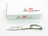 Vintage Al Mar Hawk Seki Japan Black Lip Pearl Lockback Folding Pocket Knife