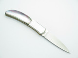 Vintage Al Mar Hawk Seki Japan Black Lip Pearl Lockback Folding Pocket Knife