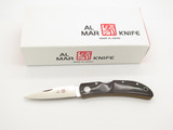 Vintage Al Mar Hawk Seki Japan Paper Micarta Lockback Folding Pocket Knife