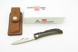 Vintage Al Mar Falcon Seki Japan ATS-34 Micarta Lockback Folding Pocket Knife