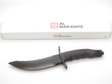 Vintage Al Mar 3103 Warrior Seki Japan Fixed Black Blade Combat Fighter Knife