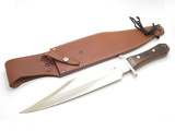 Vintage Al Mar 4009 Alaskan Bowie Seki Japan Coffin Handle Fixed Blade Knife