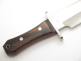 Vintage Al Mar 4009 Alaskan Bowie Seki Japan Coffin Handle Fixed Blade Knife