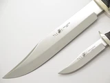 Vintage Muela Alce Spain 7220-P Twin Fixed Blade Bowie Hunting Knife Set