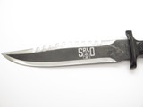Vtg 1990s Precise Taiwan Sawtooth Hollow Handle Survival Fixed 8.75 Blade Knife