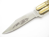 Vintage 1980s Parker Brass Gypsy Seizo Imai Seki Japan Folding Balisong Butterfly Knife