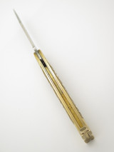 Vintage 1980s Parker Brass Gypsy Seizo Imai Seki Japan Folding Balisong Butterfly Knife