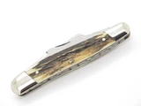 Vtg Jonathan Crookes Sheffield England 4.8" Stag Stockman Folding Pocket Knife