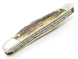 Vtg Jonathan Crookes Sheffield England 4.8" Stag Stockman Folding Pocket Knife