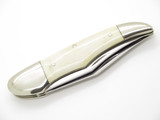 Vintage 1980s Parker Custom Seki Japan 2 Blade Smooth Bone Folding Hunter Knife