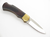 Vtg Kershaw 1305 Maniago Italy Wood Handle Small Folding Lockback Pocket Knife