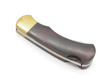 Vtg Kershaw 1305 Maniago Italy Wood Handle Small Folding Lockback Pocket Knife