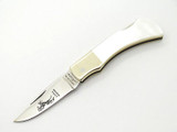 Vintage Parker Seki Japan Small Mother Of Pearl MOP Gentleman Lockback Folding Pocket Knife