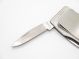 Vintage Zippo USA Army National Bank Money Clip Folding Pocket Knife