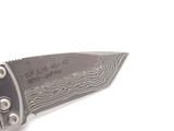 G. Sakai Seki Japan Ukimon Camellia Damascus Tanto Money Clip Folding Knife