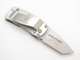 G. Sakai Seki Japan Ukimon Camellia SPG STRIX Tanto Money Clip Folding Knife