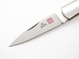 Vintage Al Mar Hawk 1002 Seki Japan 3.25" Stag Lockback Folding Pocket Knife